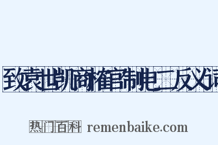 致袁世凯商榷官制电二反义词是什么意思的图片
